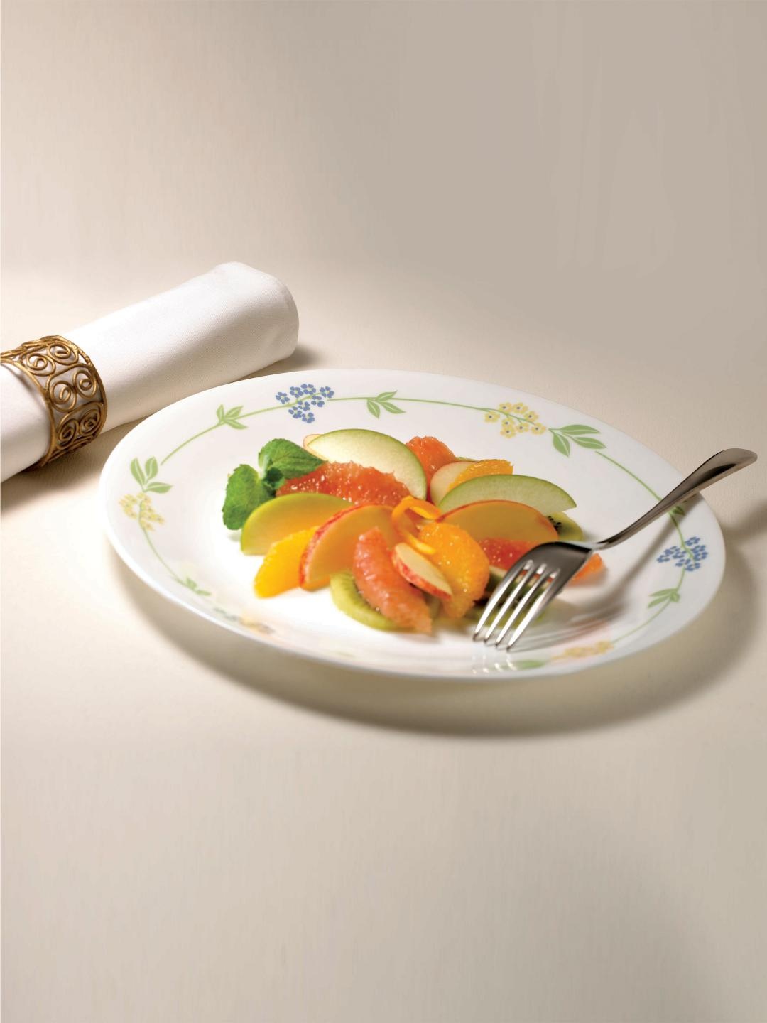

Corelle Livingware Secret Garden White Set of 21 Printed Glass Dinner Set