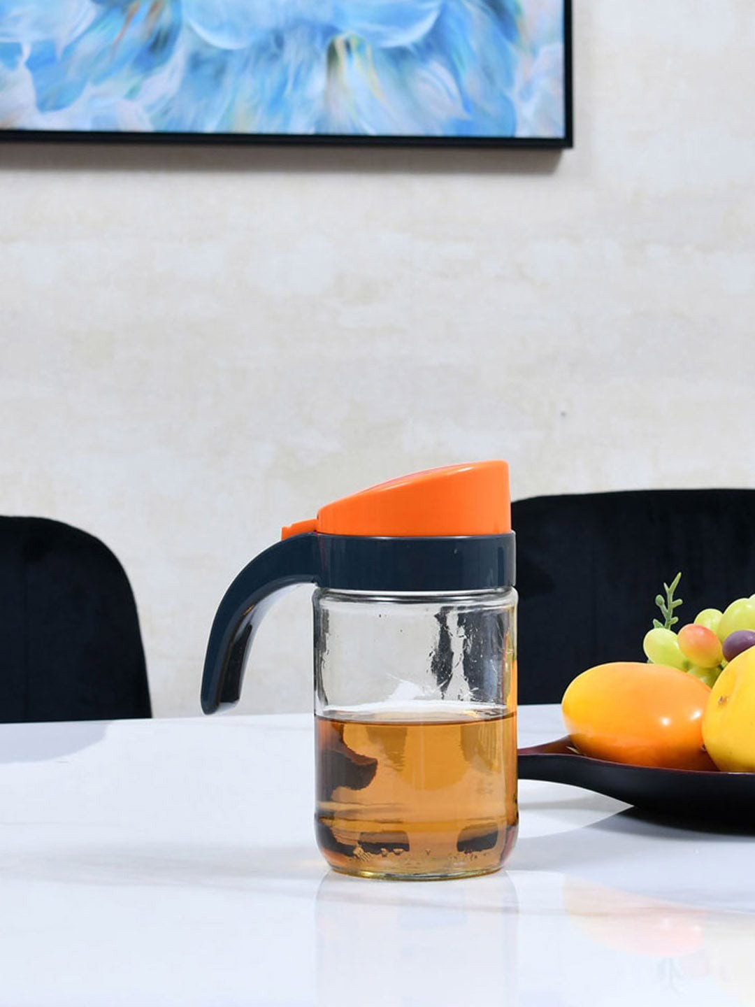 

Athome by Nilkamal Orange Glass Oil Dispenser