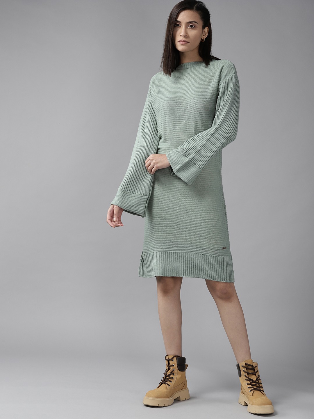 

Roadster Green A-Line Dress