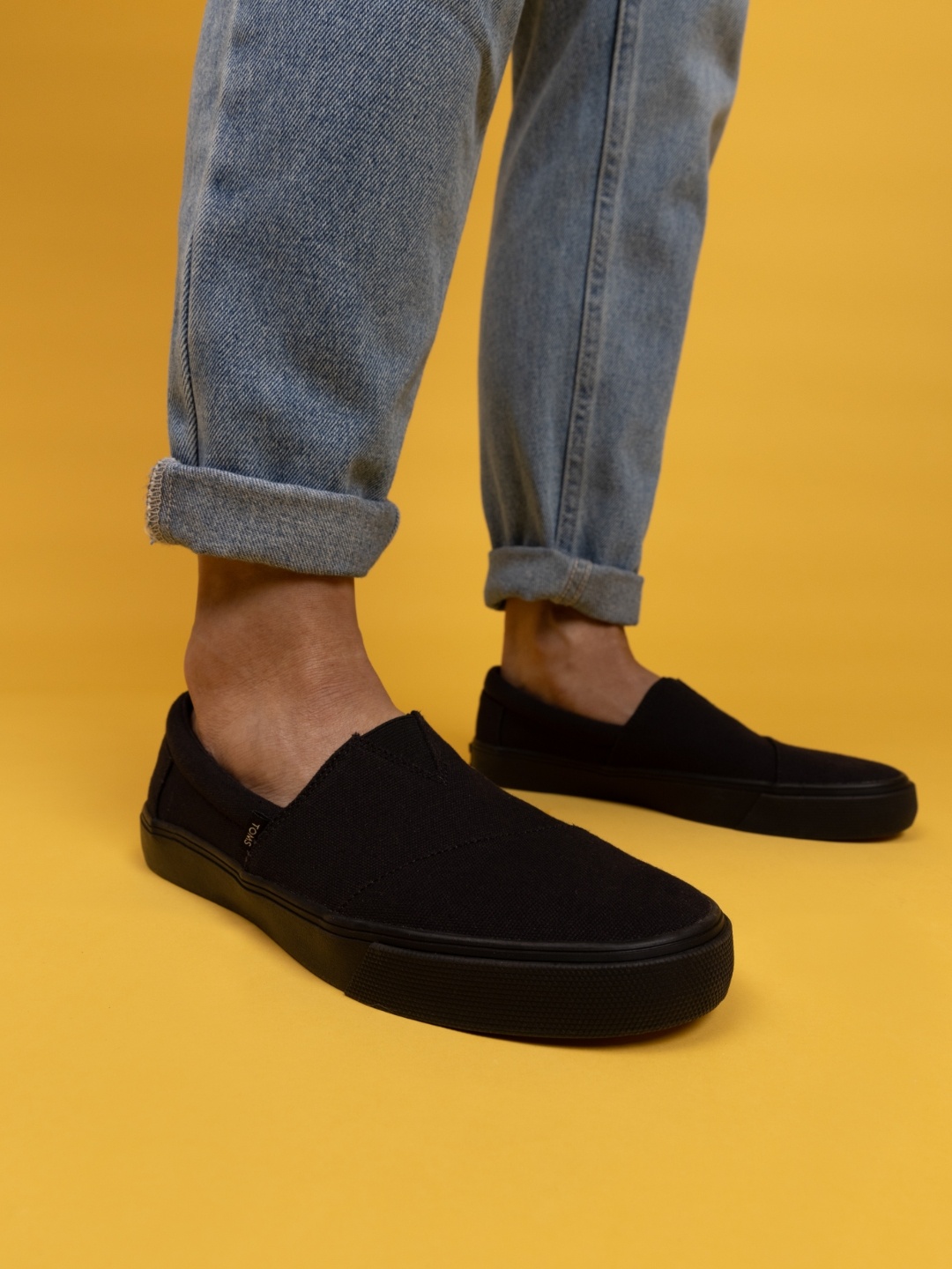 

TOMS Men Canvas Alpargata Fenix Slip-On Sneakers, Black