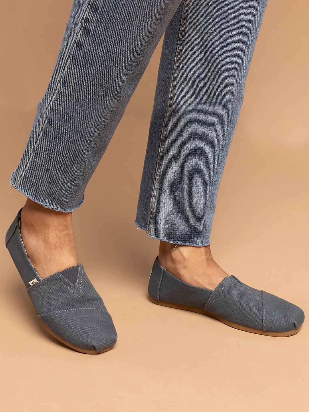 

TOMS Men Blue Alpargata Canvas Slip-On Sneakers