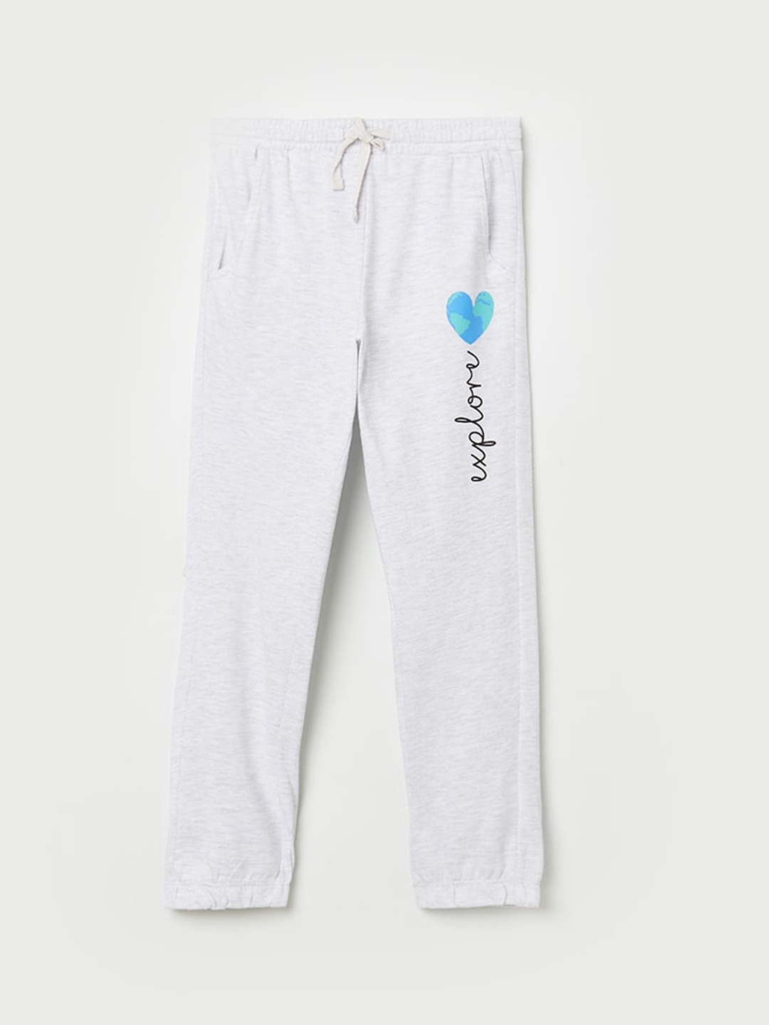 

Fame Forever by Lifestyle Girls Grey Solid Pure Cotton Track Pants