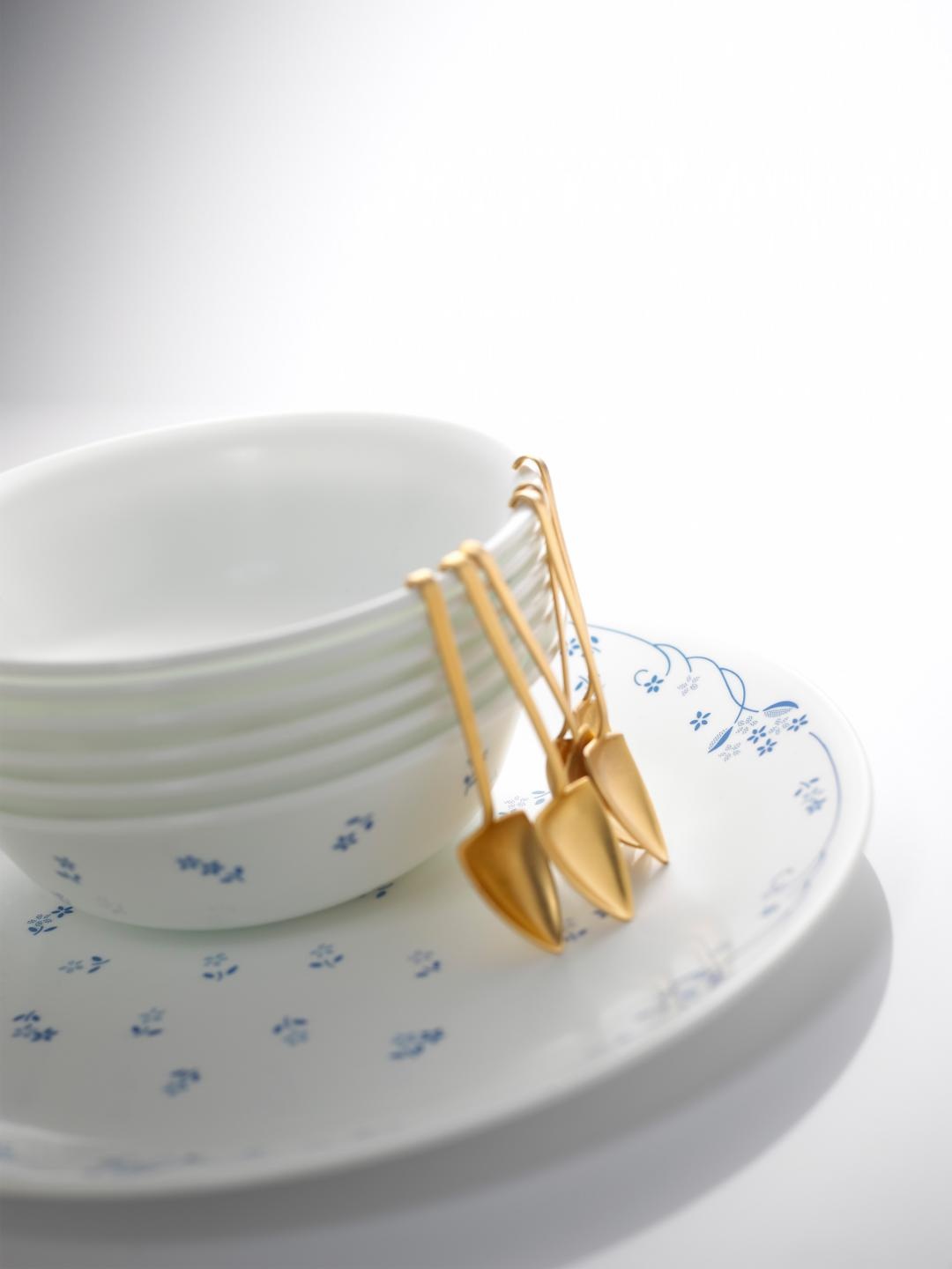 

Corelle Livingware Provincial Blue White Set of 21 Printed Glass Dinner Set
