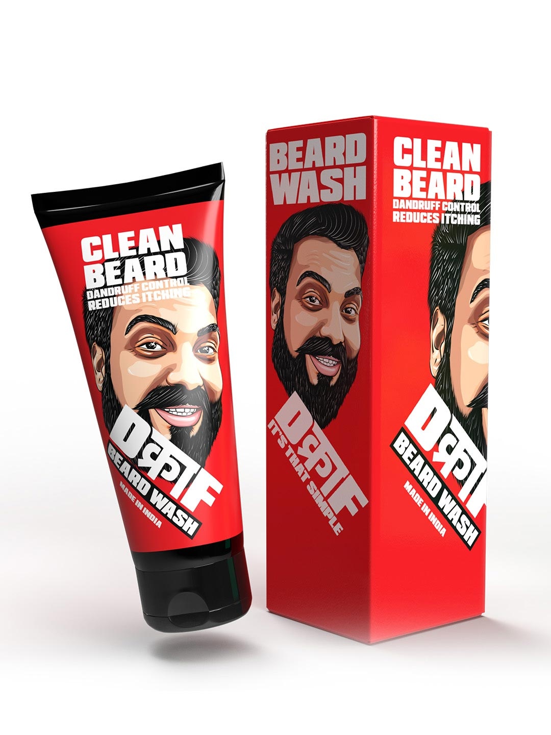 

DCRAF Men It's That Simple Beard Wash - 115 ml, Red