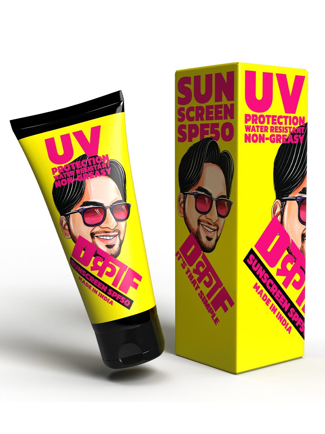 

DCRAF Men 50 SPF UV Protection Sunscreen - 115 ml, Yellow