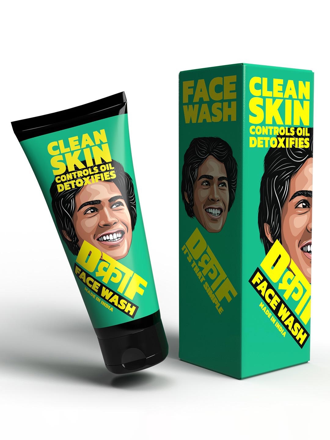

DCRAF Men Controls Oil Detoxifies Face Wash - 100 ml, Green