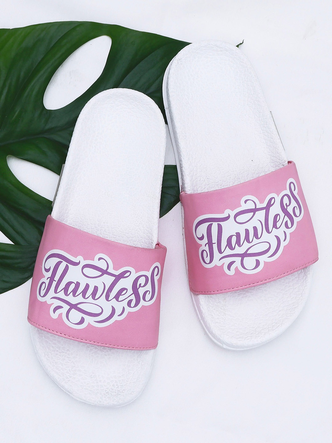 

DChica Girls Pink Printed Open Toe Flats