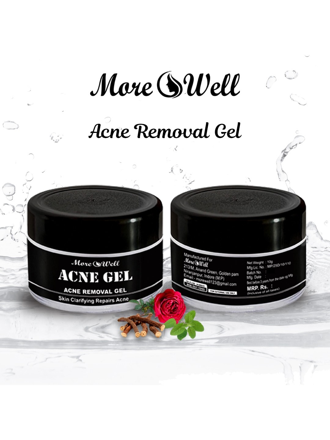 

Morewell Set Of 2 Acne Removal Gel 20gm, White