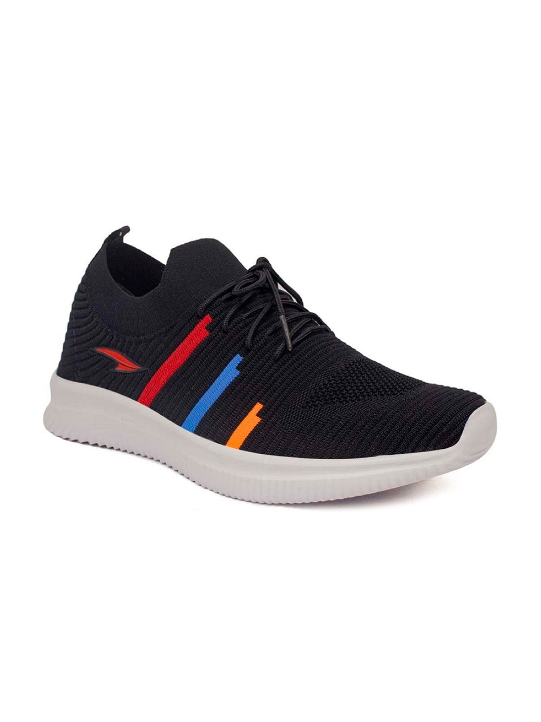 

ASIAN Men Black Striped Sneakers