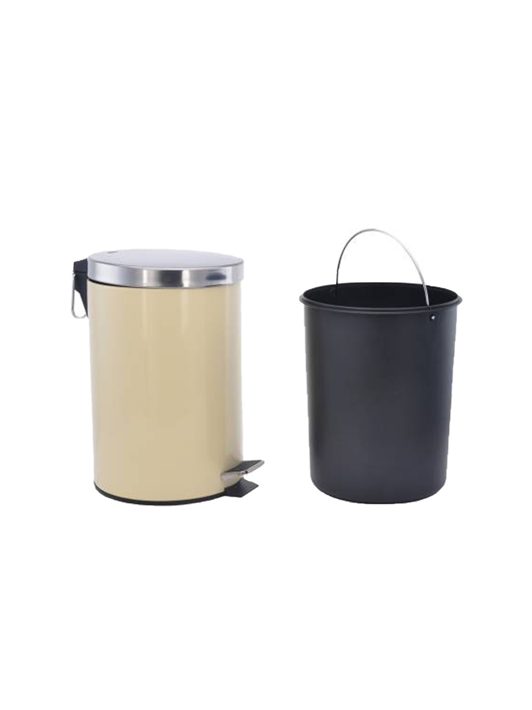 

Athome by Nilkamal Cream Classic Step Dustbin Cream