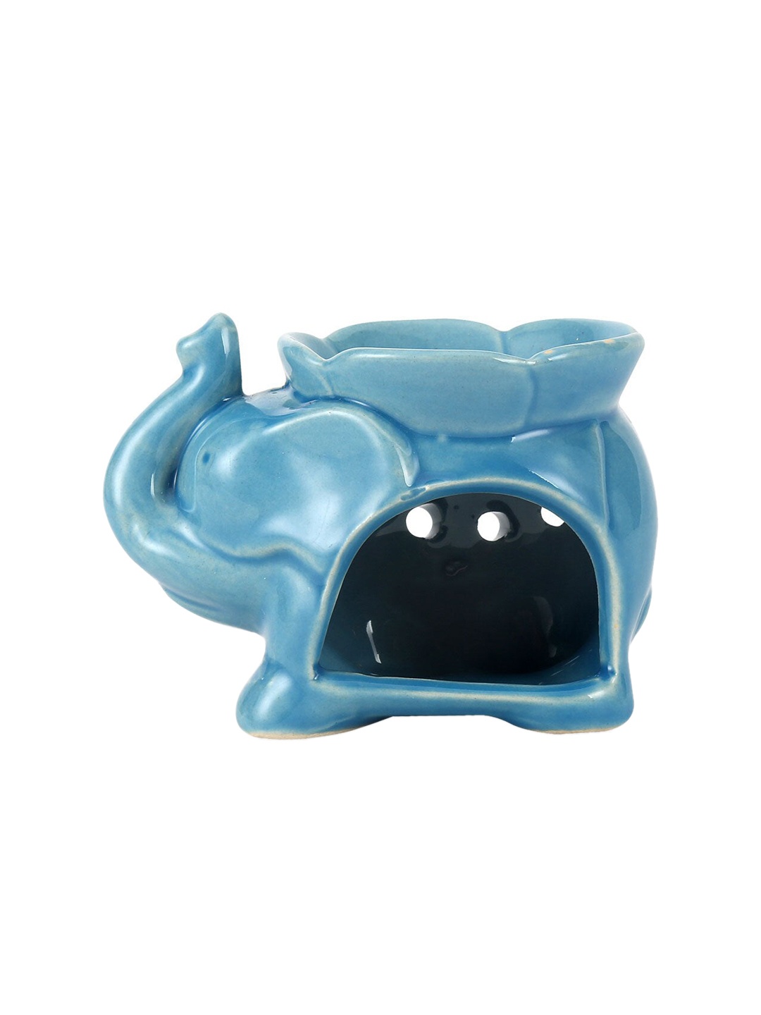 

Athome by Nilkamal Green Elephant Ceramic Burner