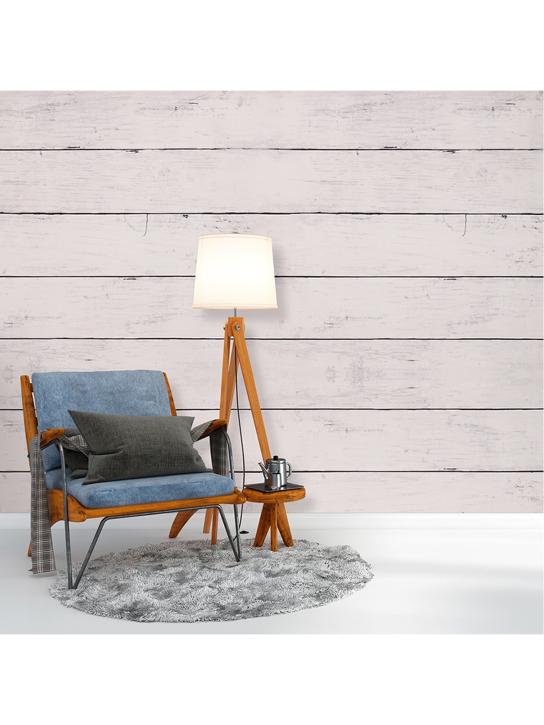 

Ispace White Printed Self Adhesive & Waterproof Wallpaper