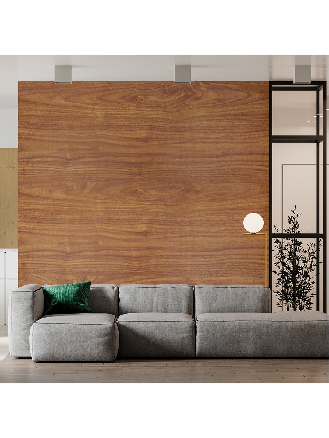 

Ispace Brown Printed Self Adhesive & Waterproof Wallpaper