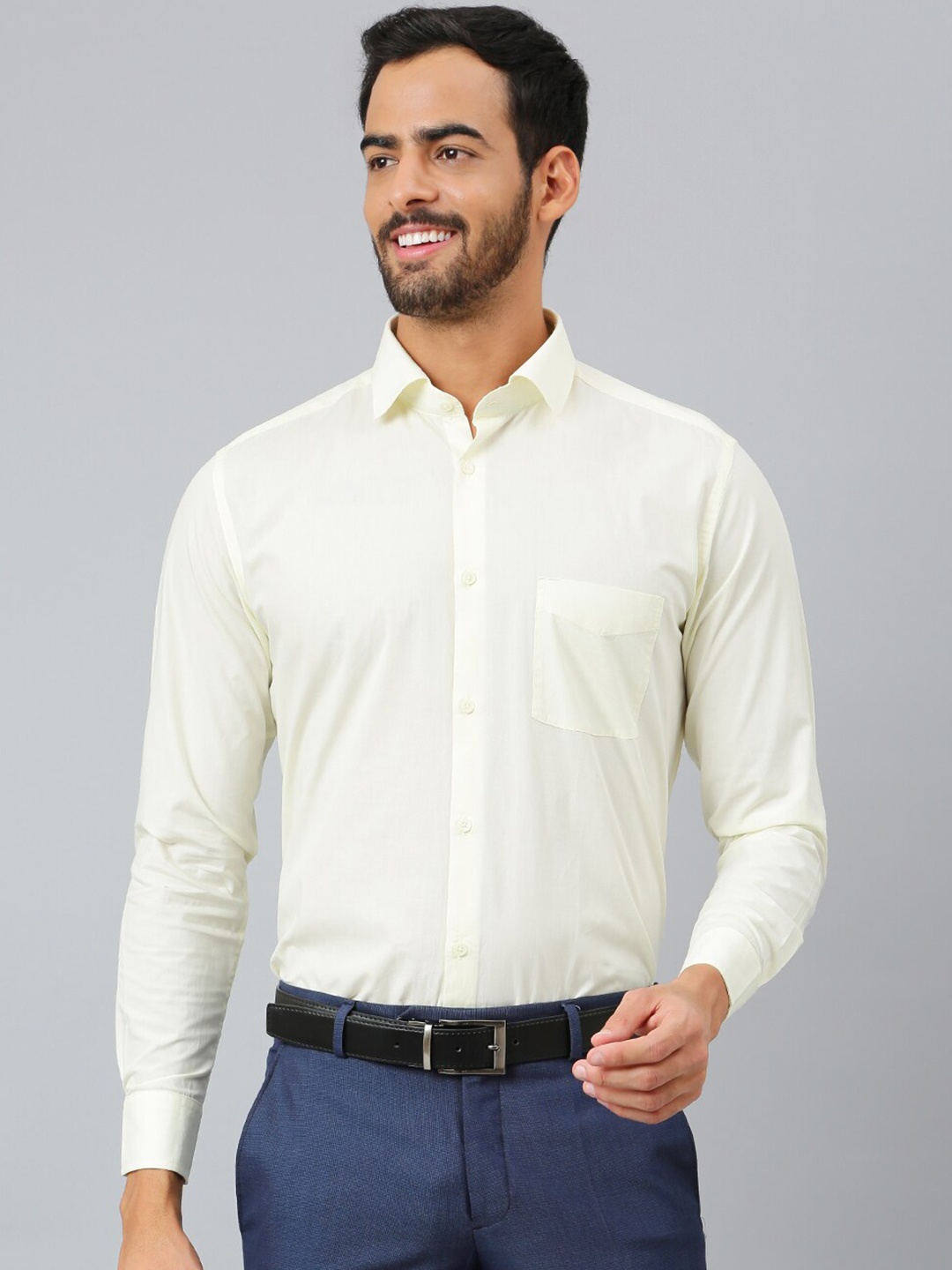 

Richlook Men Yellow Formal Shirt