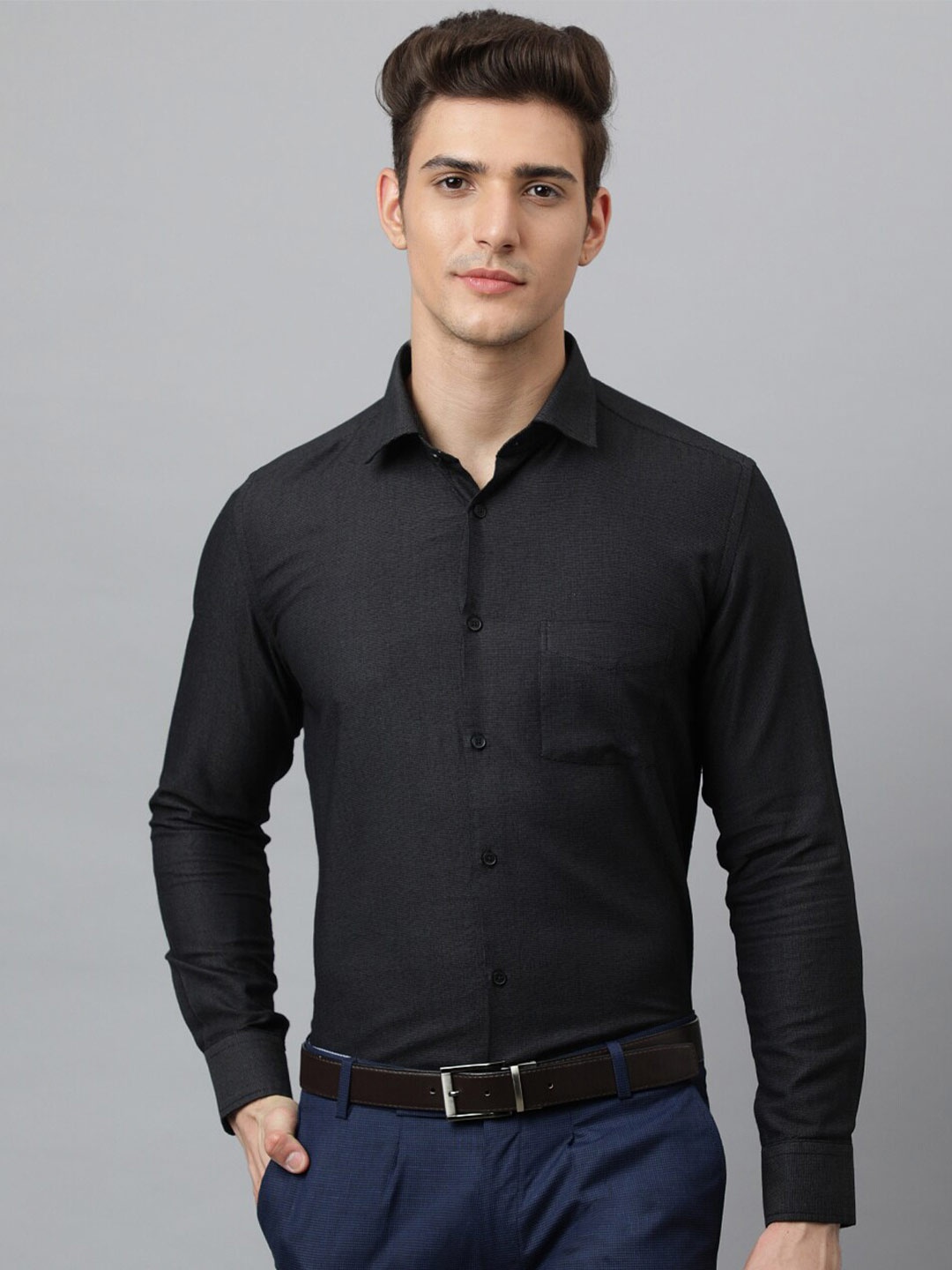 

Richlook Men Black Formal Shirt