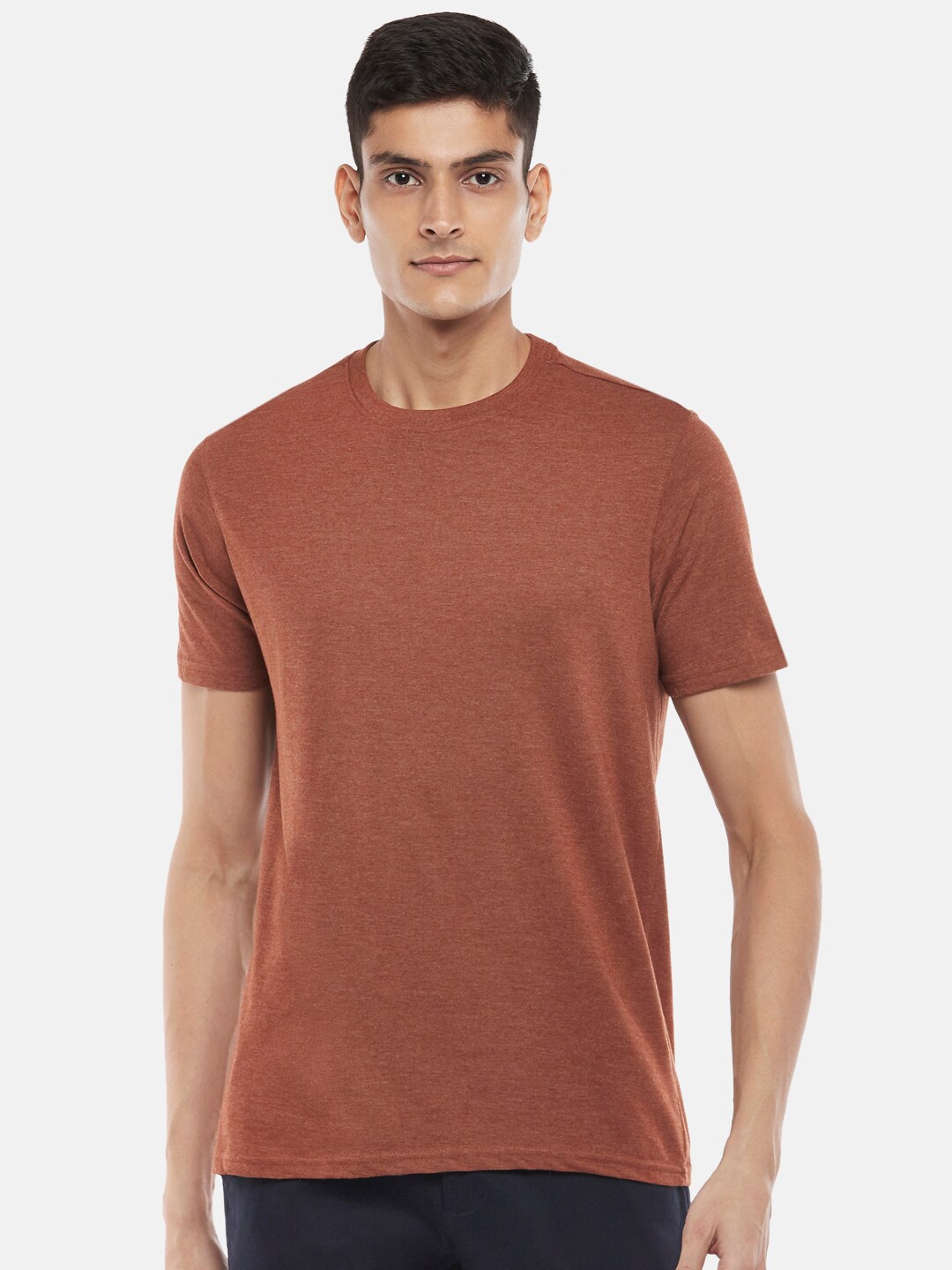 

BYFORD by Pantaloons Men Brown Outdoor T-shirt