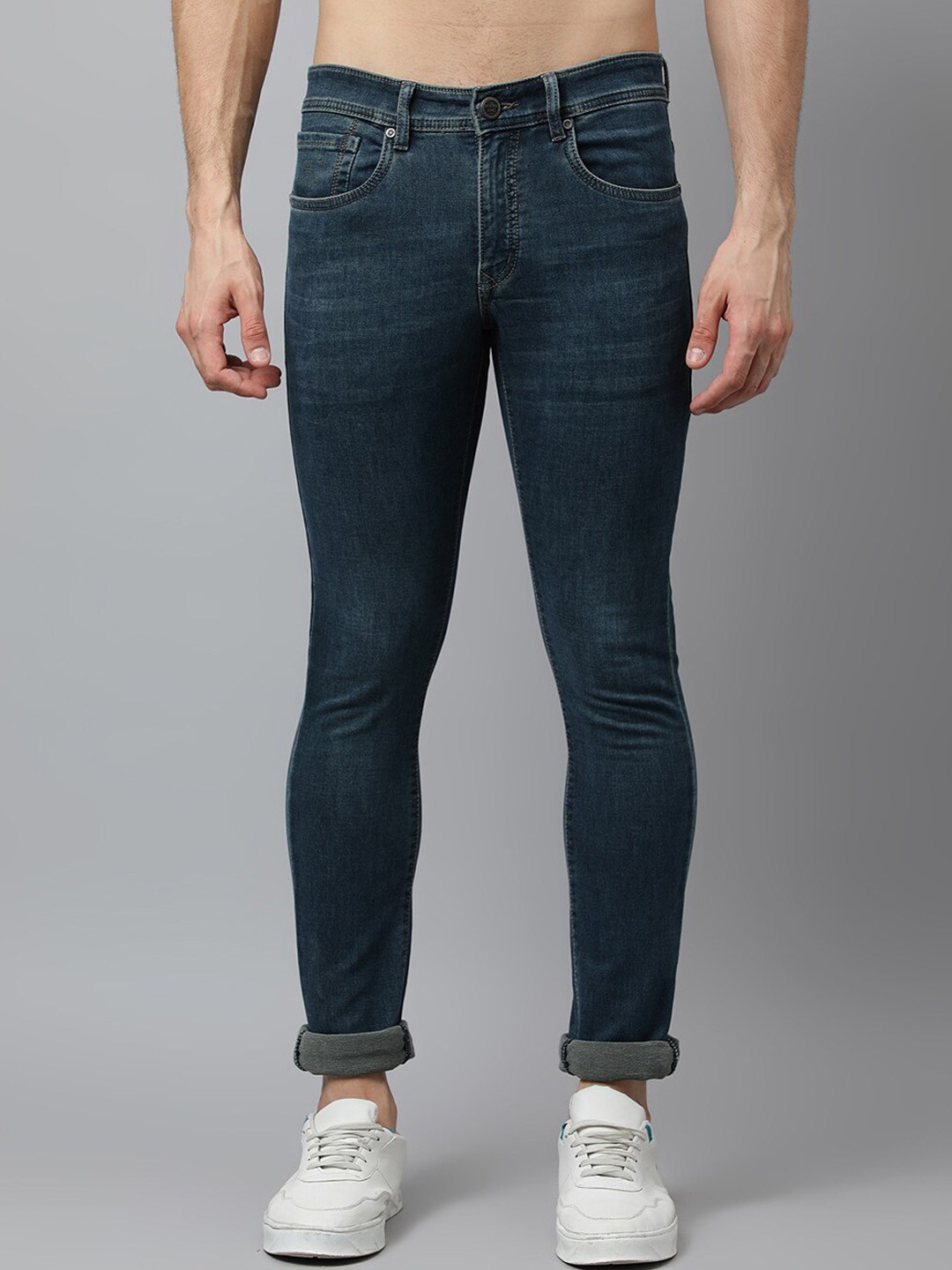

Richlook Men Green Slim Fit Light Fade Stretchable Jeans