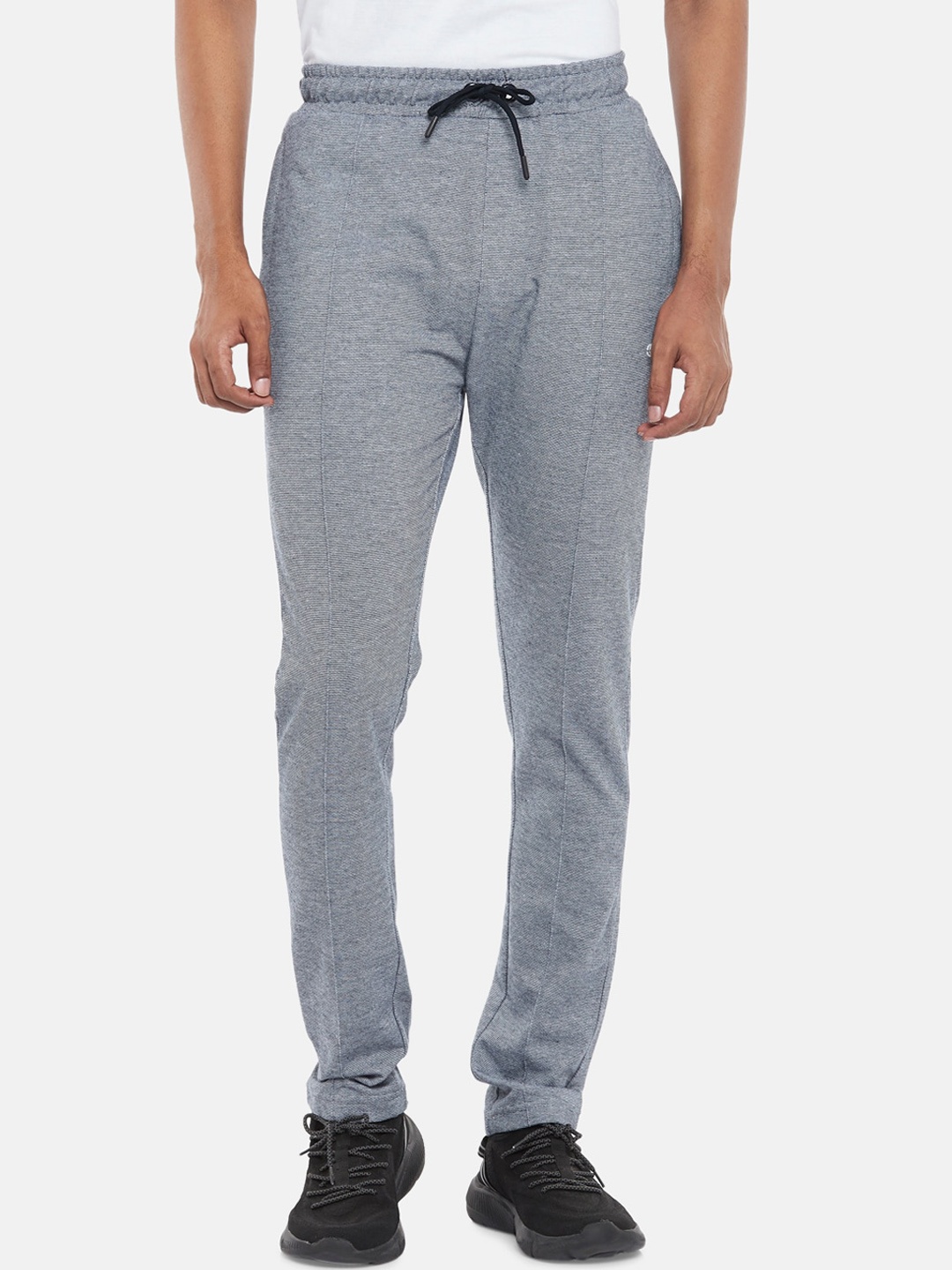 

Ajile by Pantaloons Men Navy Blue Solid Slim-Fit Track Pants