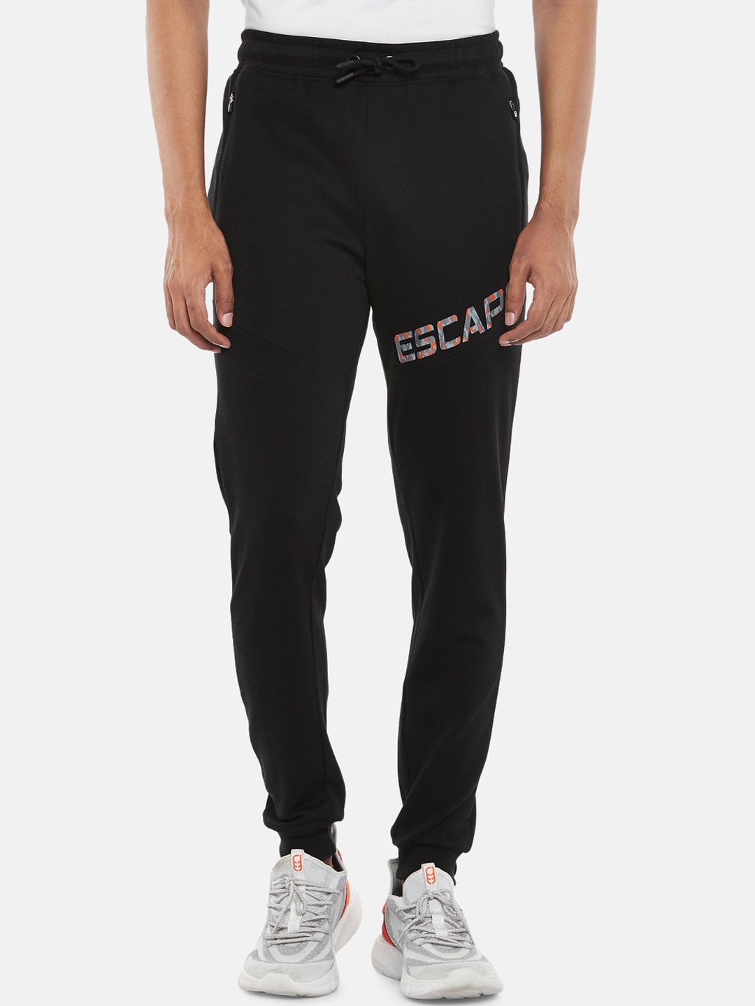 

Ajile by Pantaloons Men Black Printed Joggers