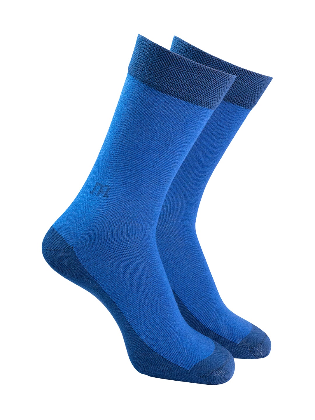 

Man Arden Men Navy Blue & Black Patterned Calf-Length Cotton Socks