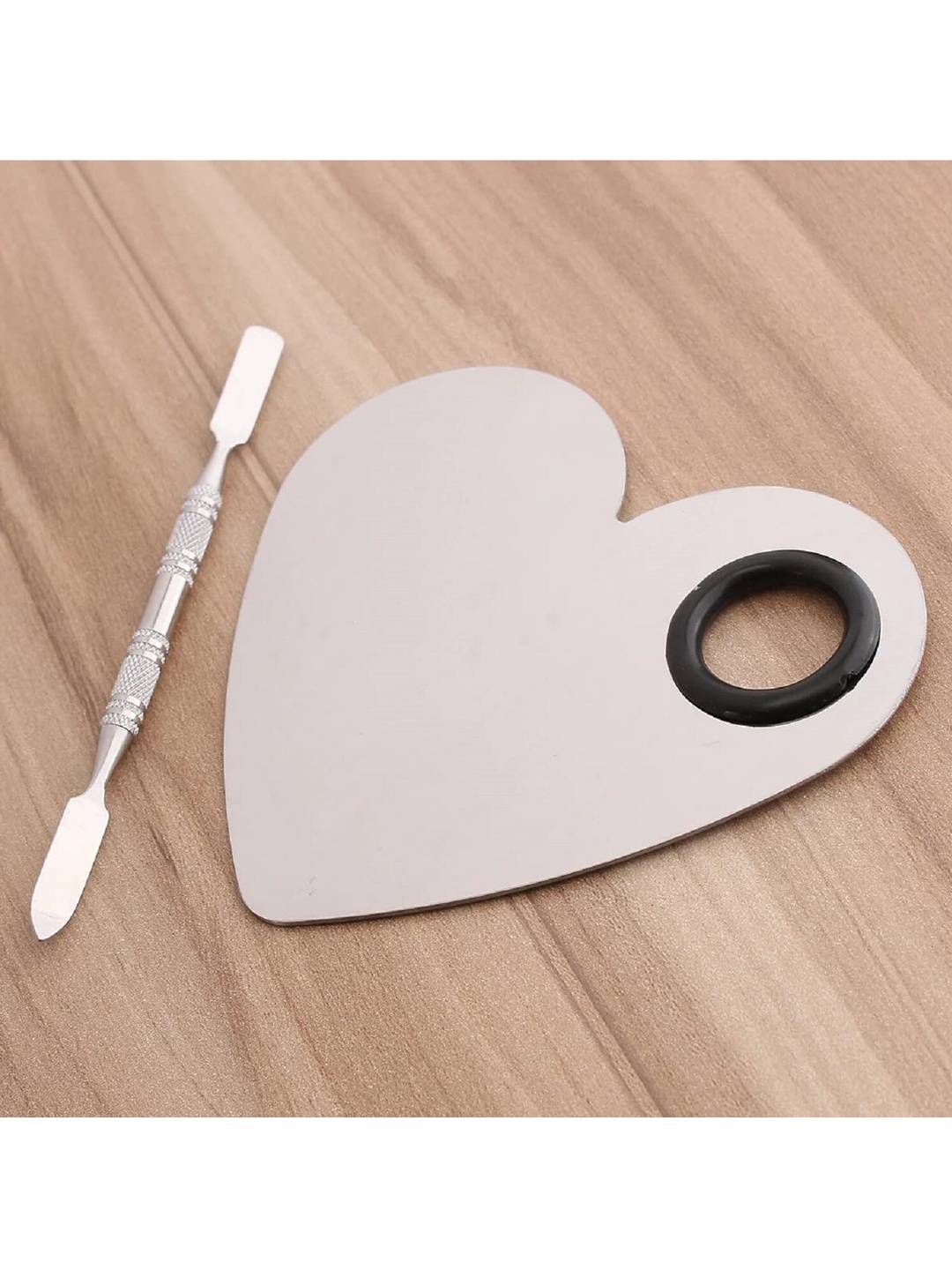 

Beaute Secrets Silver Cosmetics Mixing Plate with Spatula
