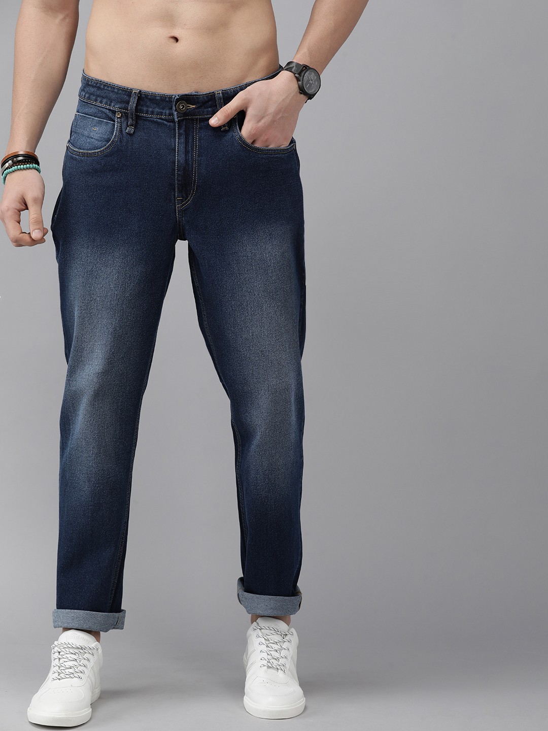 

Roadster Men Blue Slim Fit Light Fade Stretchable Jeans