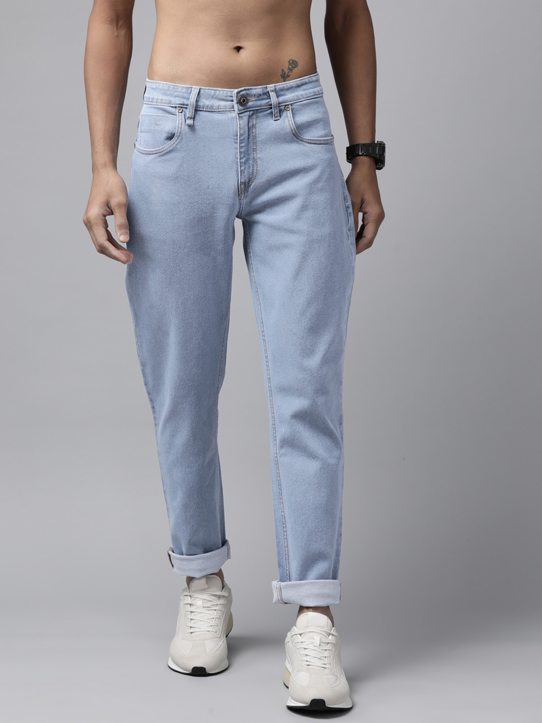 

The Roadster Lifestyle Co. Men Slim Fit Stretchable Jeans, Blue