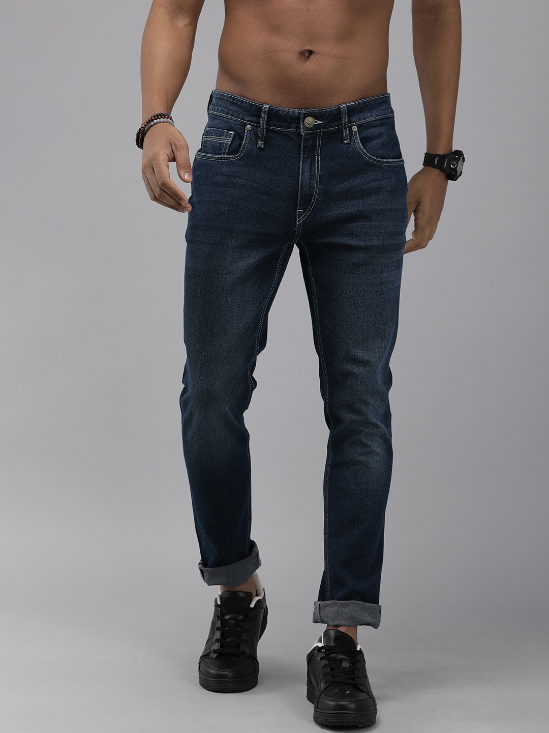 

Roadster Men Blue Skinny Fit Light Fade Stretchable Jeans