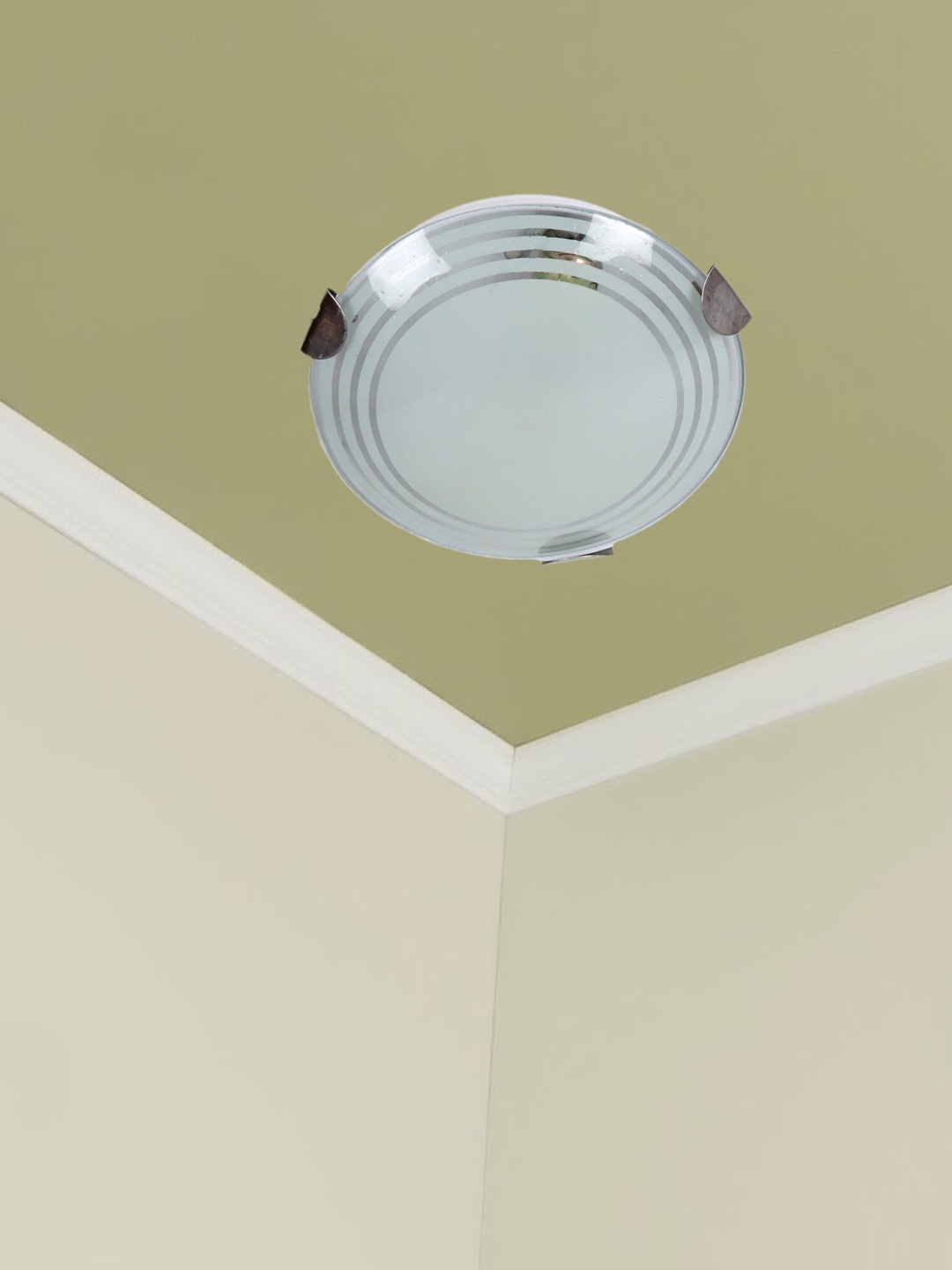 

MFD HOME FURNISHING White Solid Glass Ceiling Light