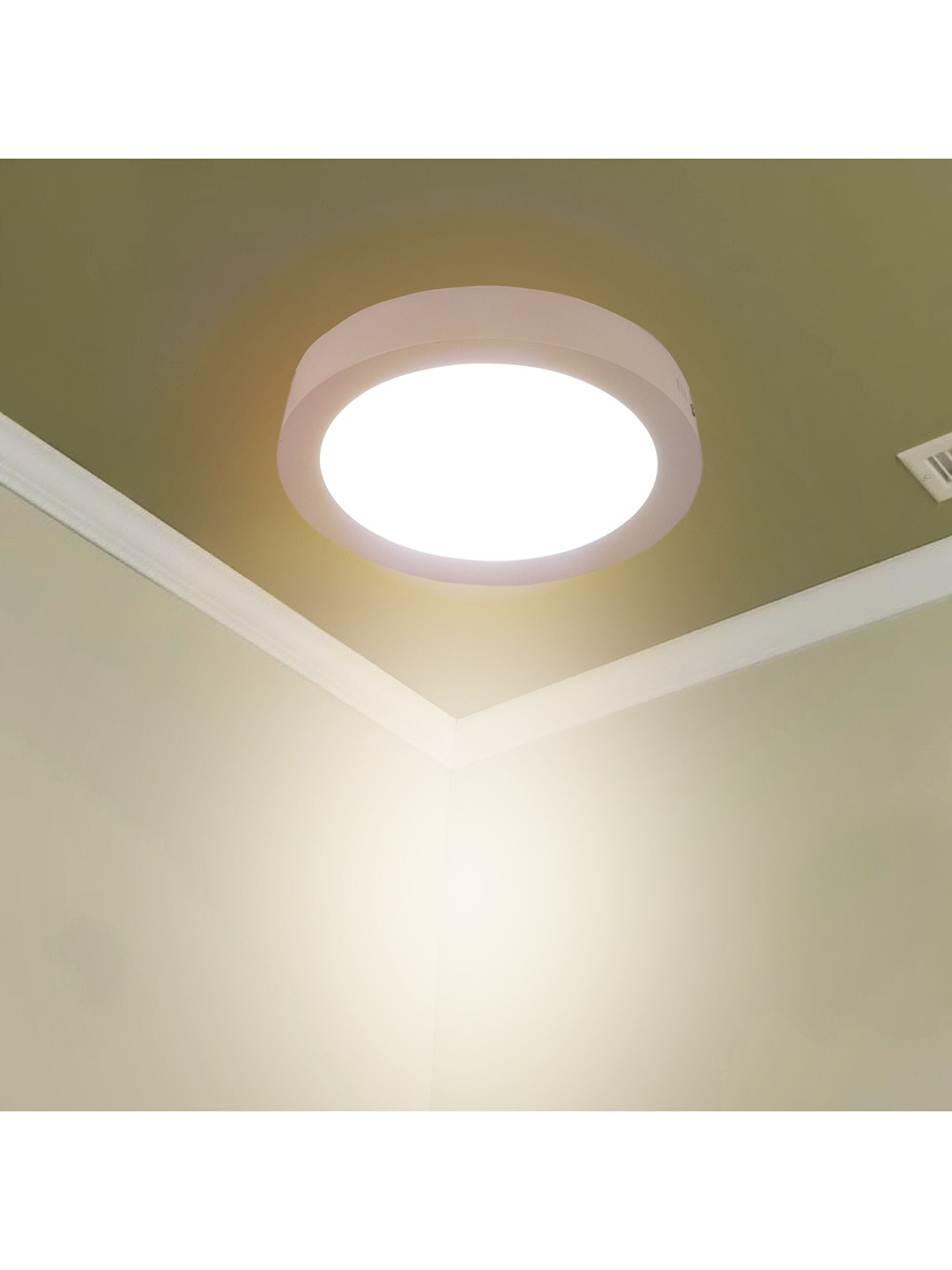 

MFD HOME FURNISHING White Solid Ceiling Lamp