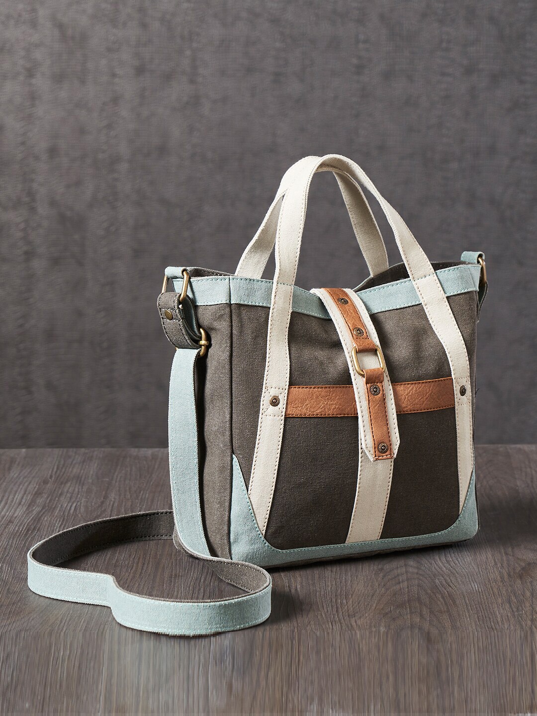 

Mona B Multicoloured Cotton Canvas Messenger Crossbody Vintage Sling Bag, Multi
