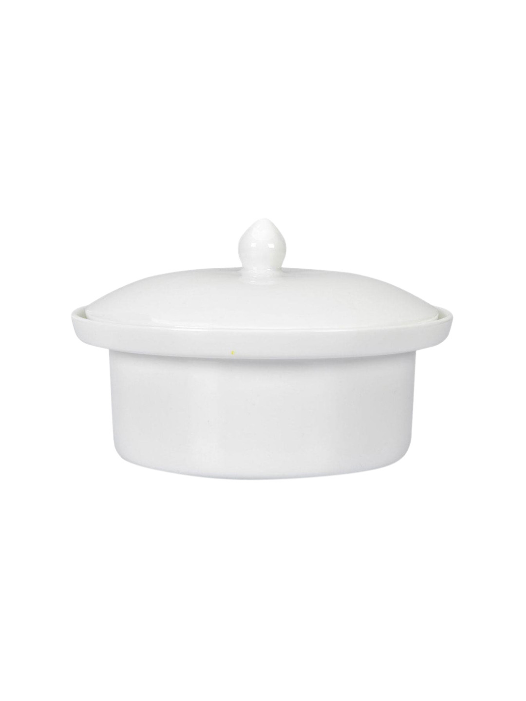 

Athome by Nilkamal White Ceramic Bowls With Lid
