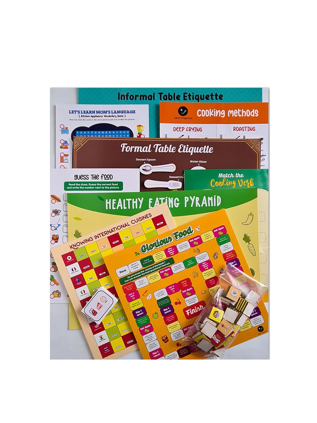 

ilearnngrow Multicoloured Food Kit Board Game, Na