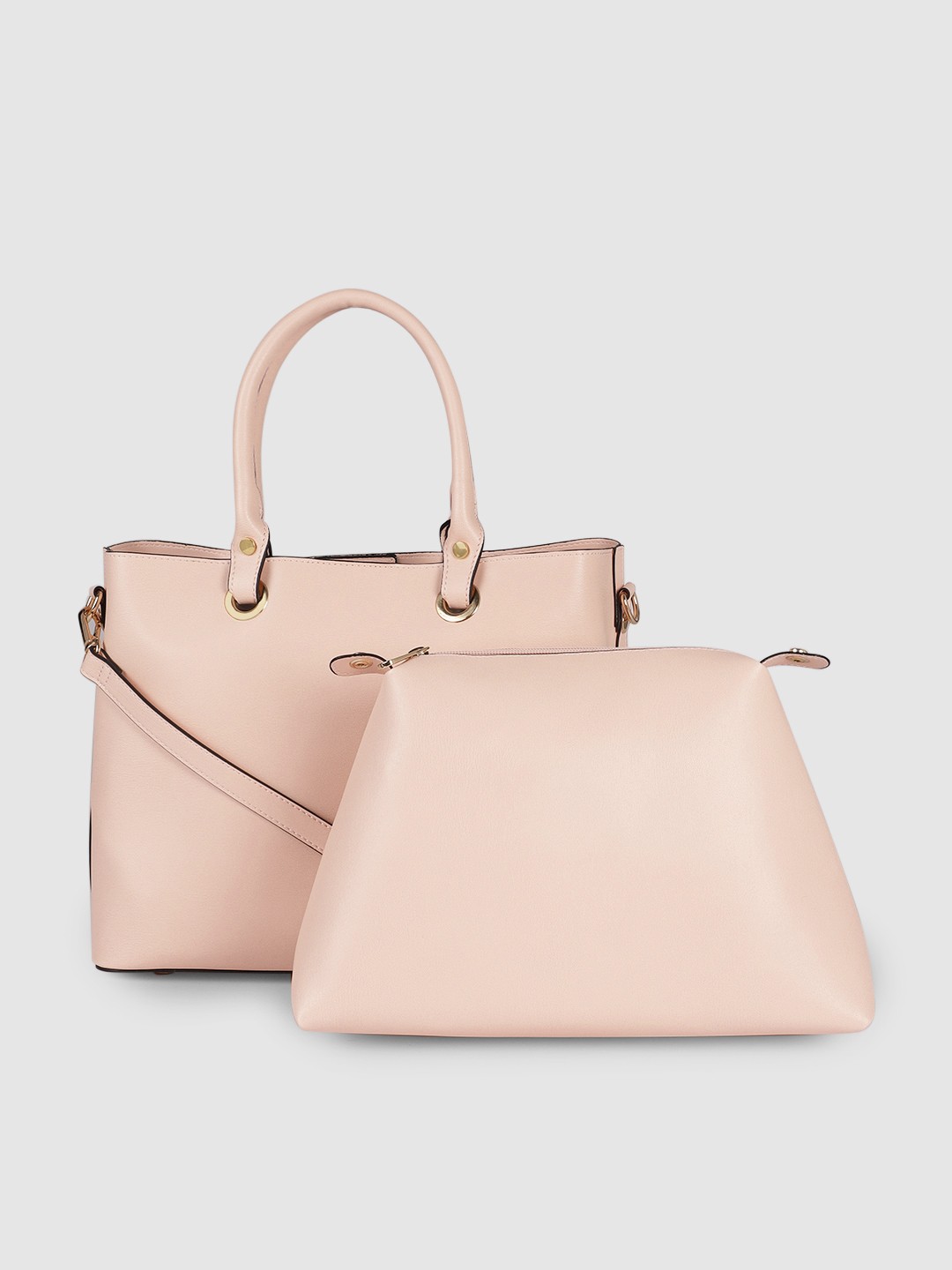 

Van Heusen Pink PU Structured Tote Bag