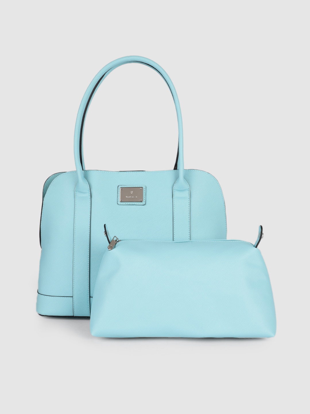 

Van Heusen Women Blue PU Structured Tote Bag
