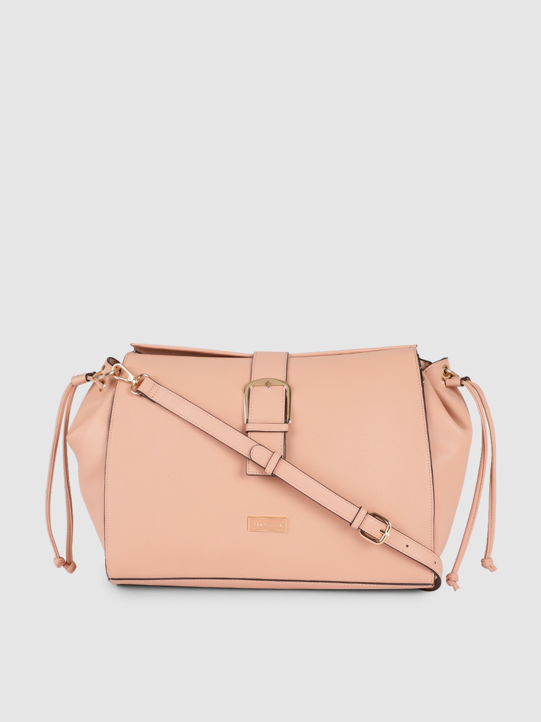 

Van Heusen Dusty Pink Oversized Structured Sling Bag, Rose