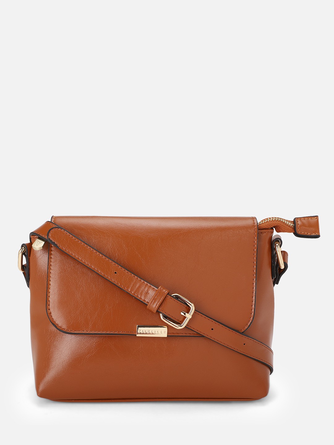 

Van Heusen Women Brown Solid Structured Sling Bag