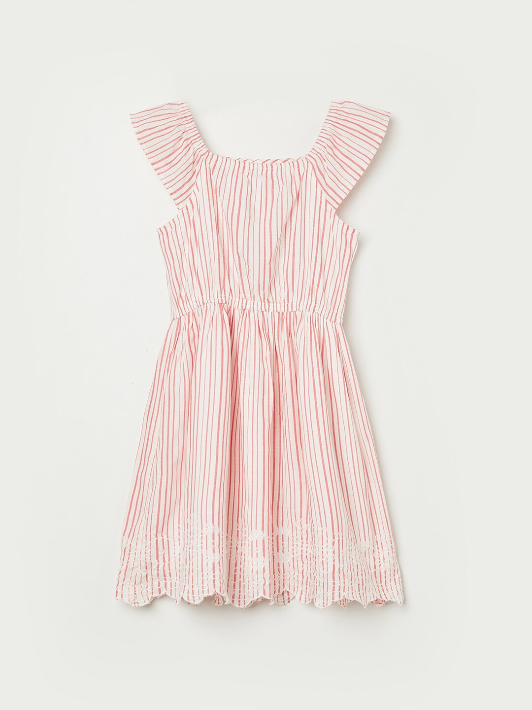 

Bossini White Striped Dress