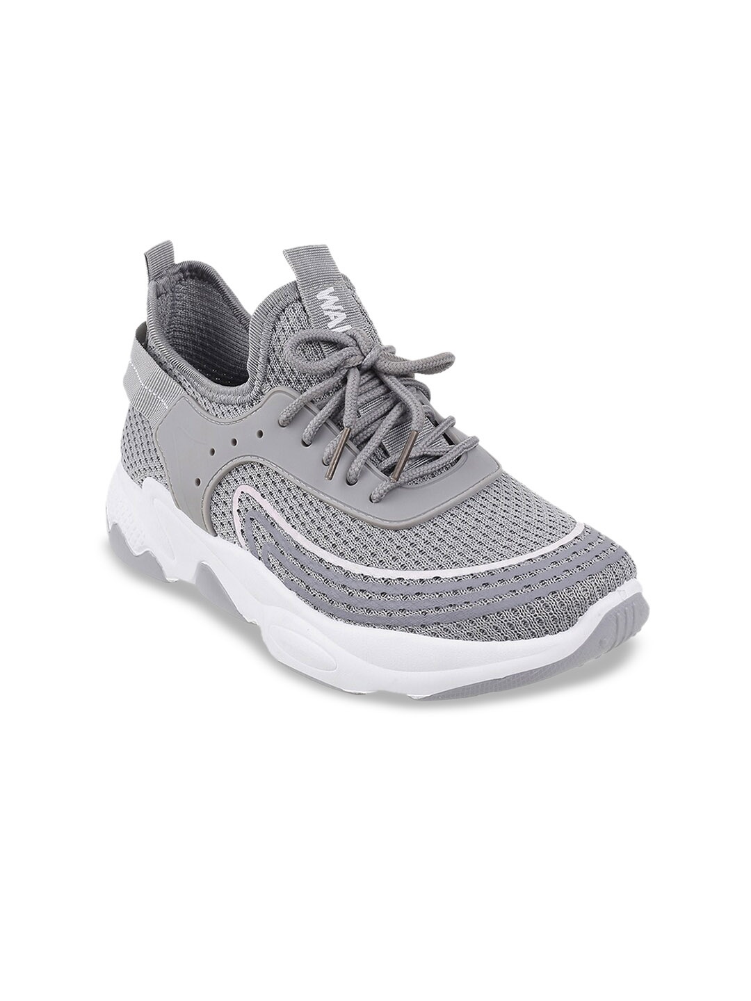 

WALKWAY by Metro Women Grey Woven Design Sneakers