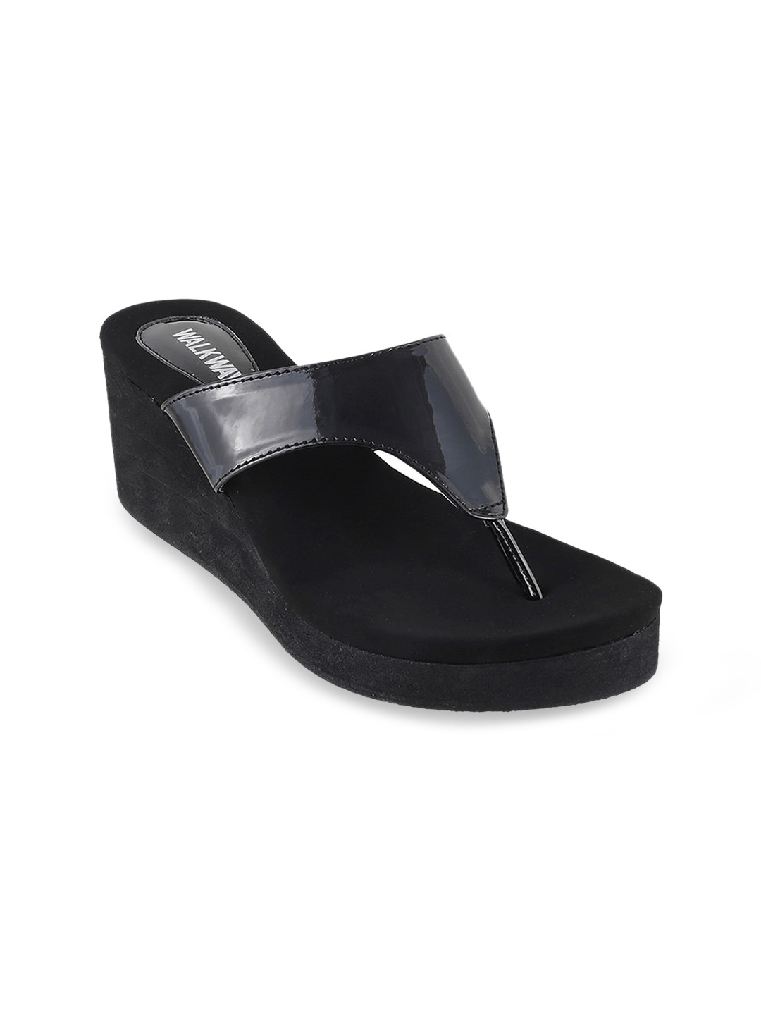 

WALKWAY by Metro Black Wedge Sandals