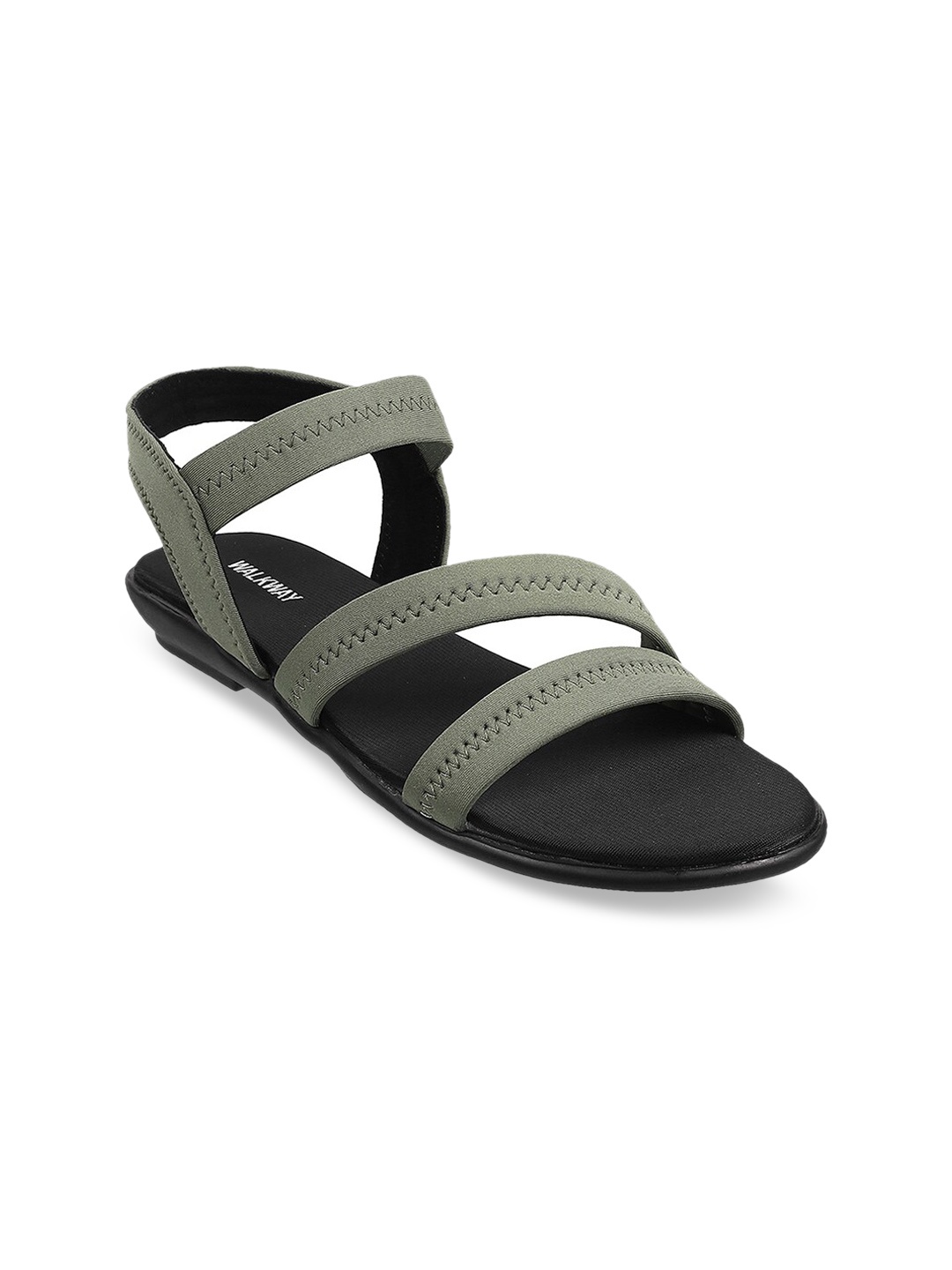 

WALKWAY by Metro Women Green Open Toe Flats