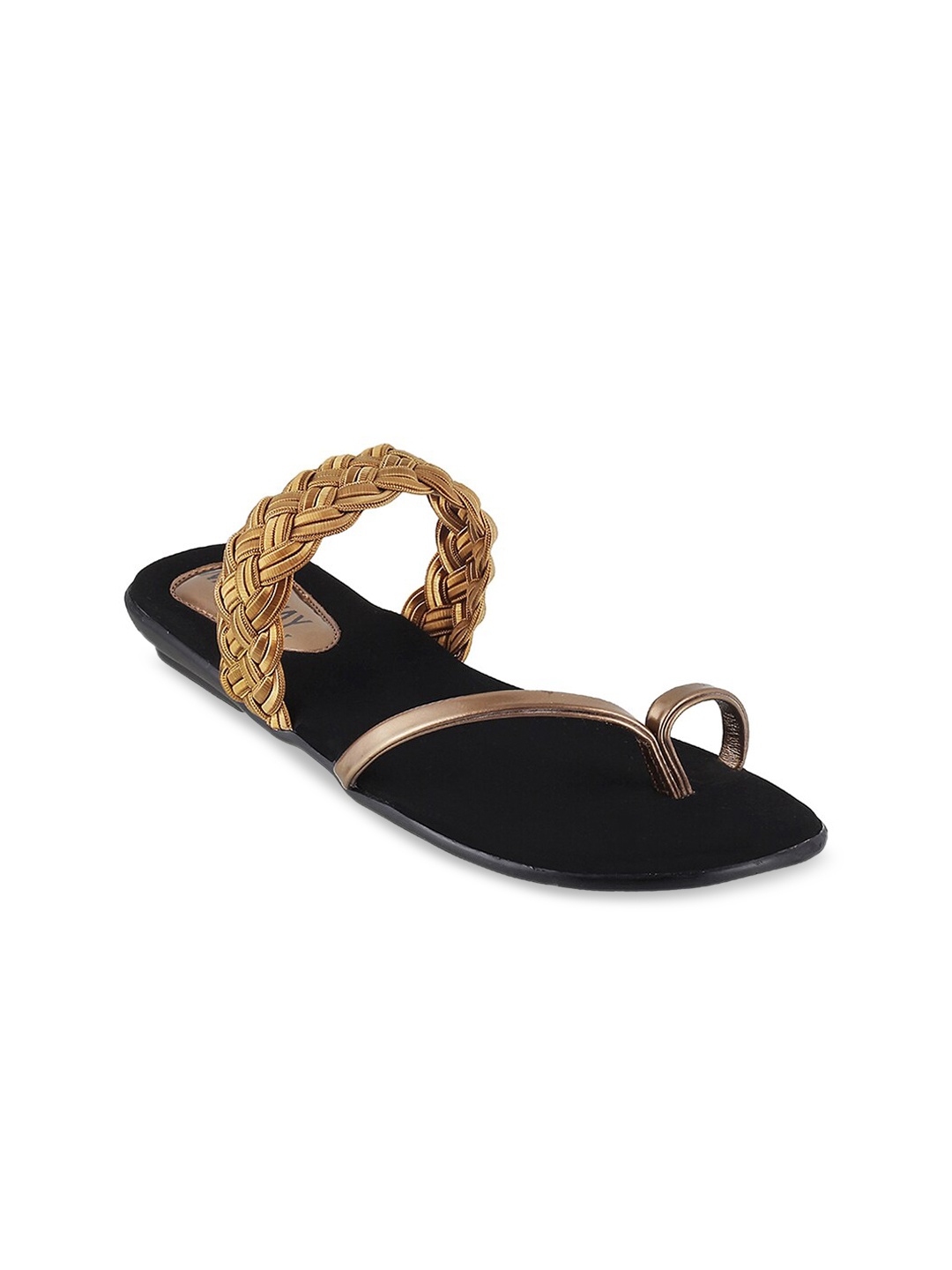 

WALKWAY by Metro Women Gold-Toned One Toe Flats