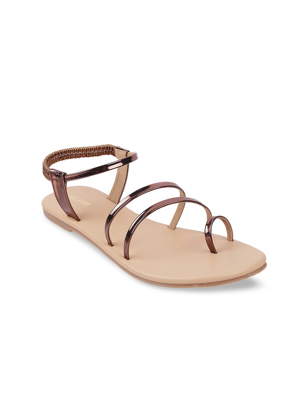 

WALKWAY by Metro Women Bronze-Toned One Toe Flats