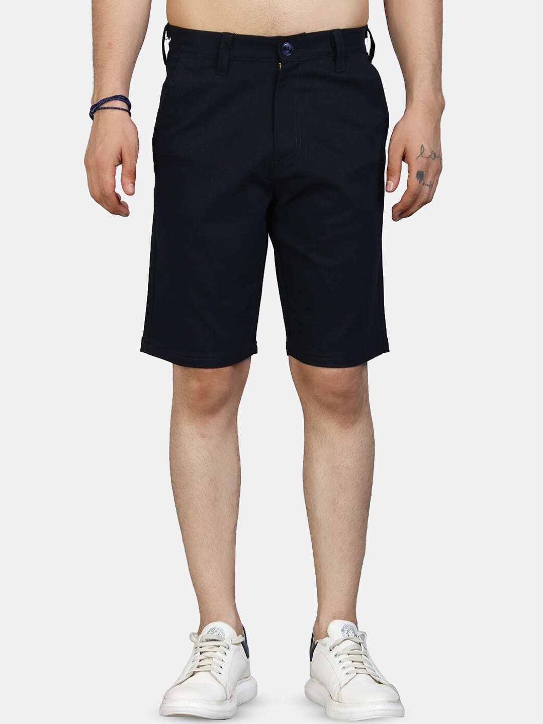 

IX IMPRESSION Men Navy Blue Shorts