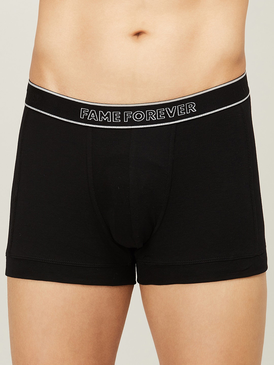 

Fame Forever by Lifestyle Men Black Solid Cotton Trunk 1000011085780-BLACK