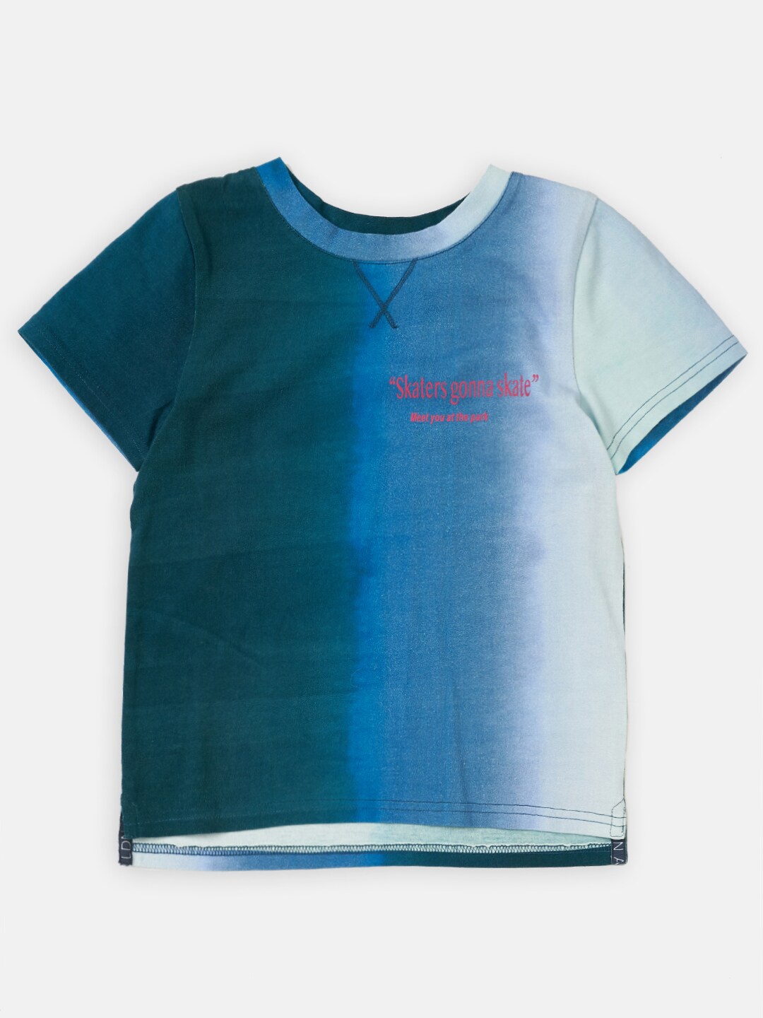 

Angel & Rocket Boys Blue Colourblocked T-shirt