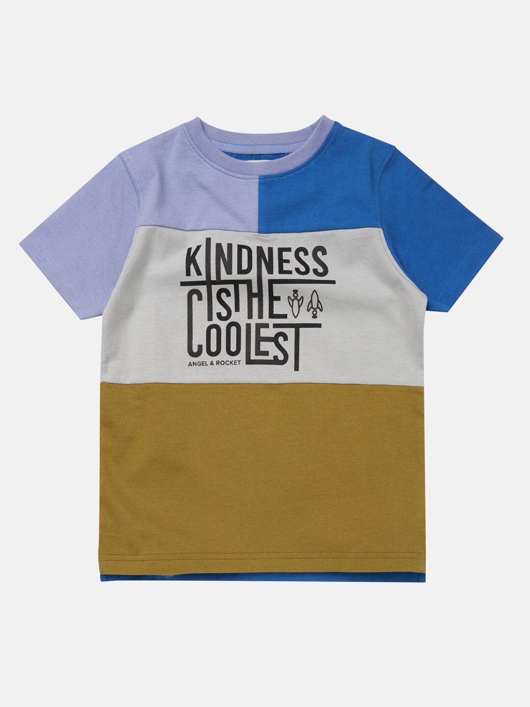 

Angel & Rocket Boys Multicoloured Typography Printed T-shirt, Multi