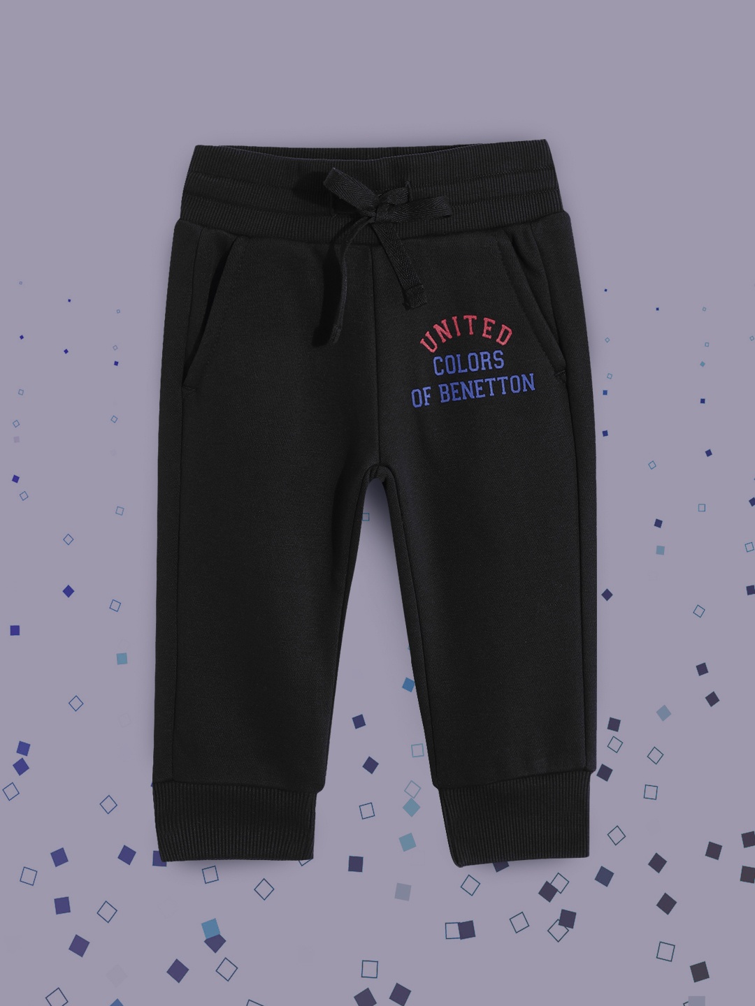 

United Colors of Benetton Boys Black Solid Joggers