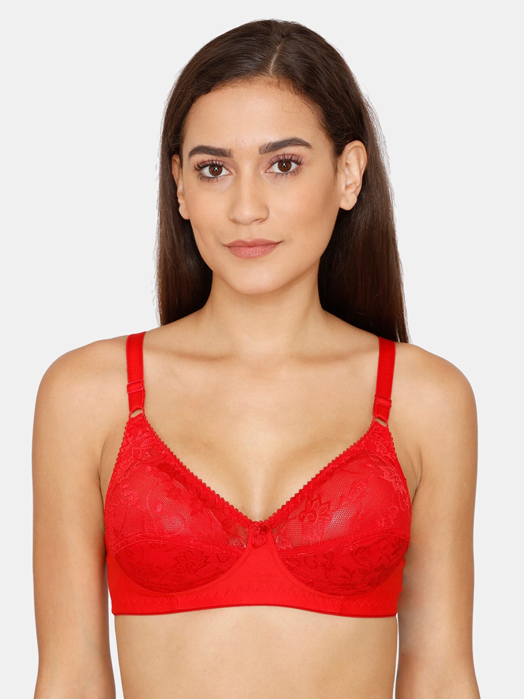 

Coucou by Zivame Red & Red Floral Bra