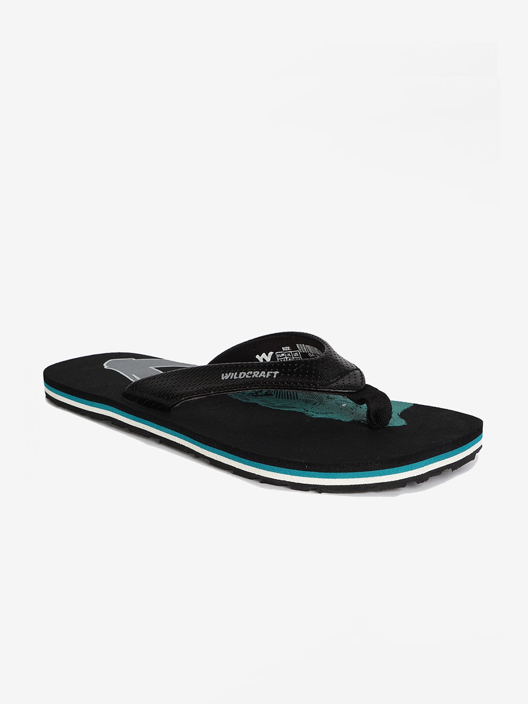 

Wildcraft Men Black & Grey Thong Flip-Flops